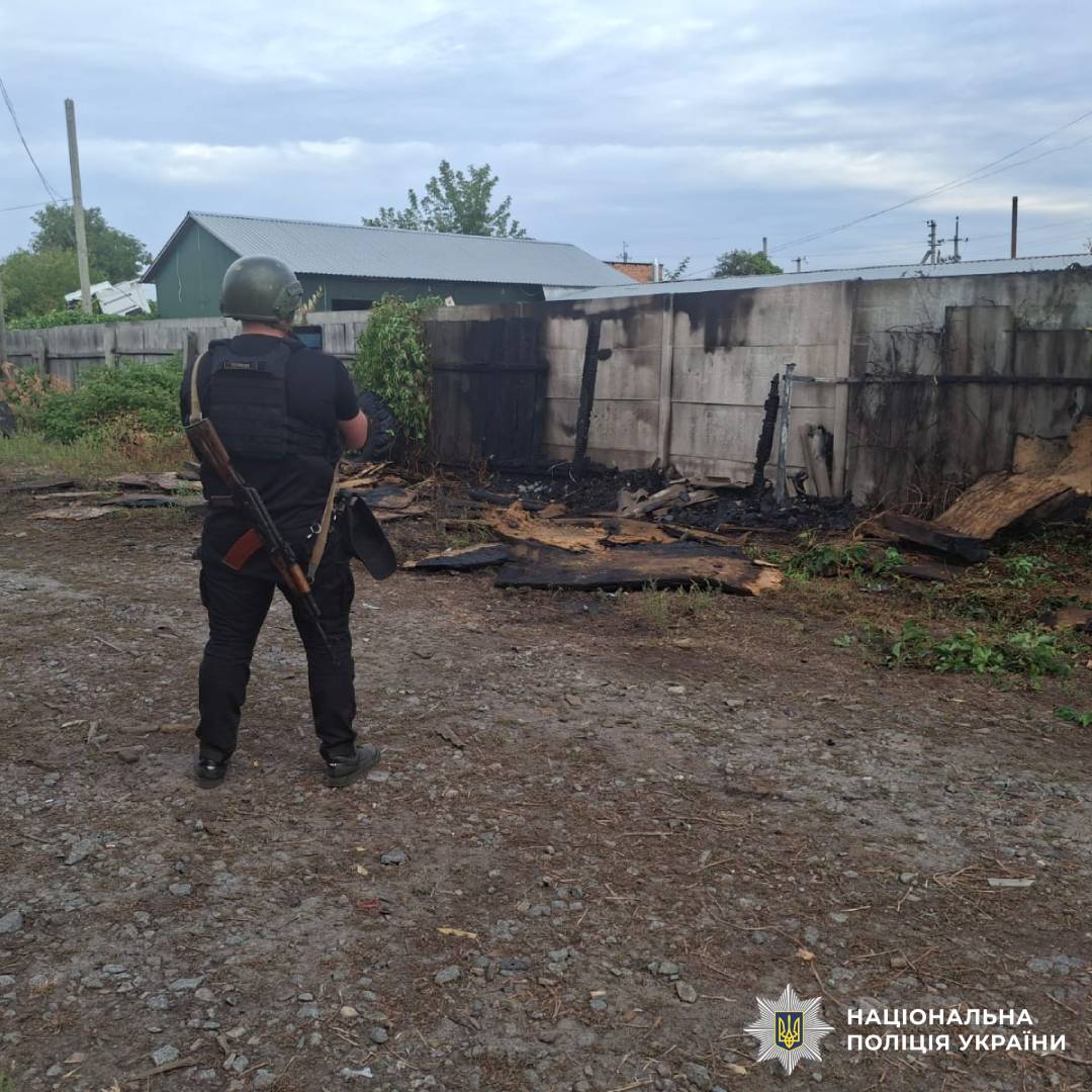 На фото наслідки ворожого обстрілу