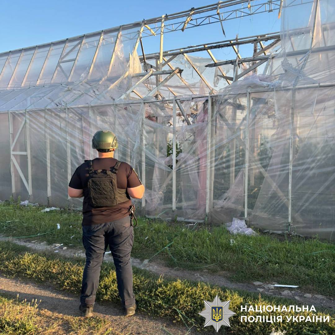 На фото наслідки ворожого обстрілу