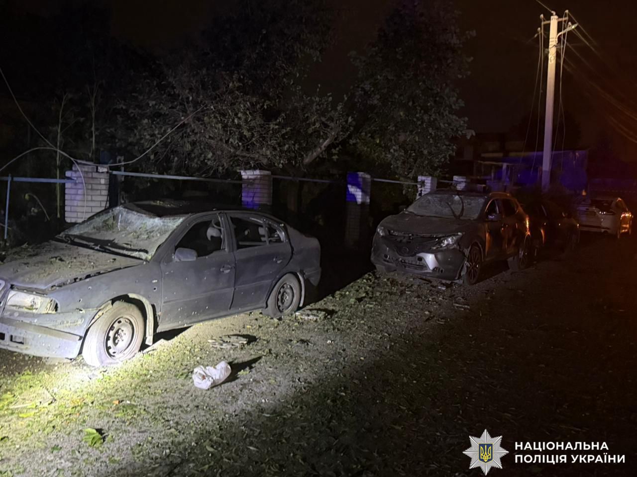 На фото зображено наслідки атаки