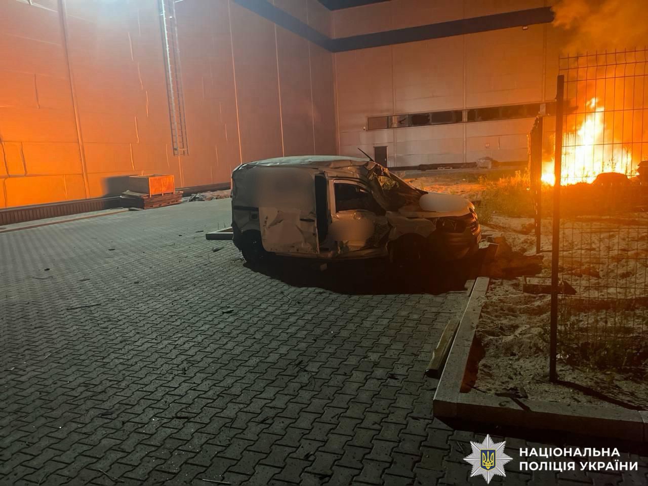 На фото зображено наслідки атаки