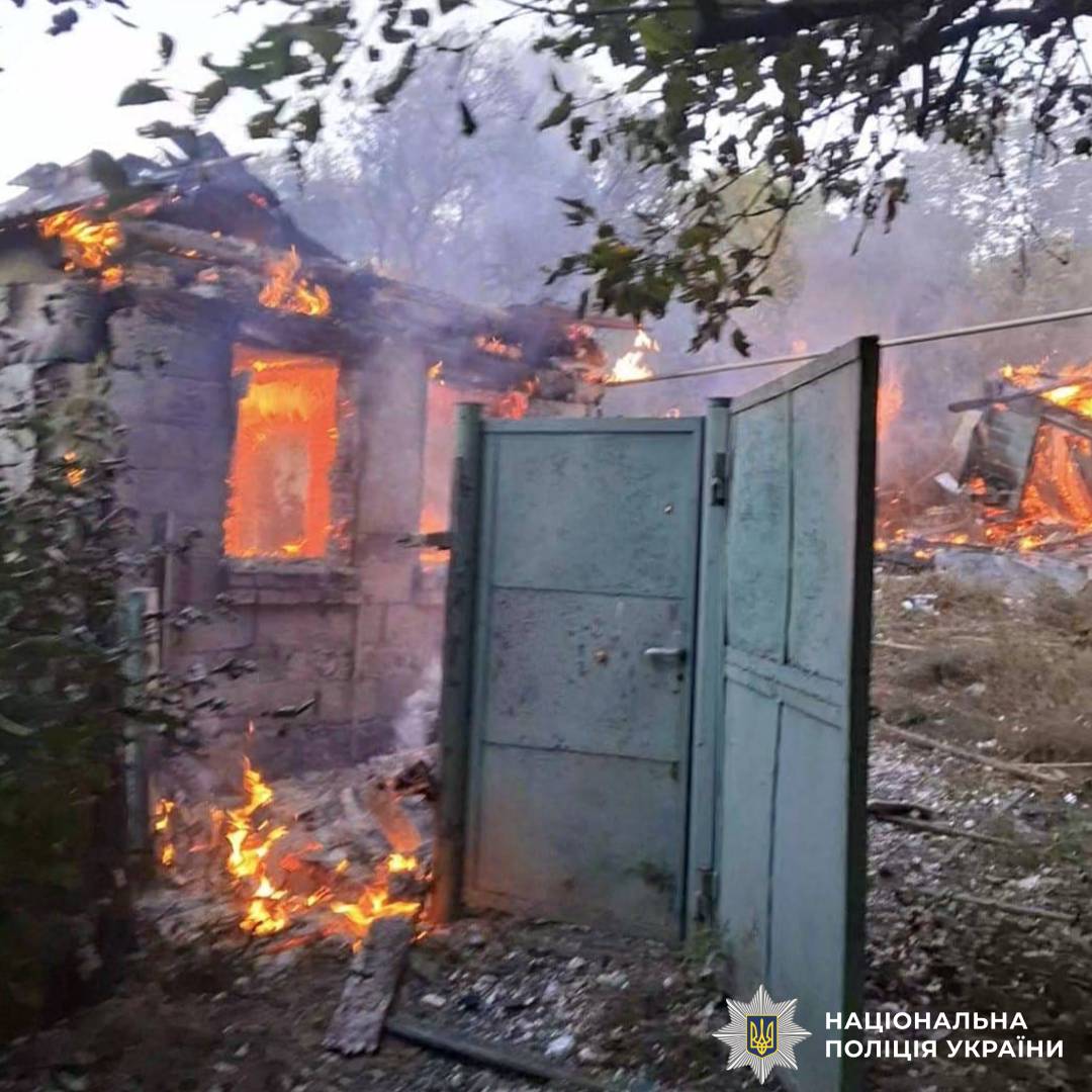 На фото наслідки ворожого обстрілу