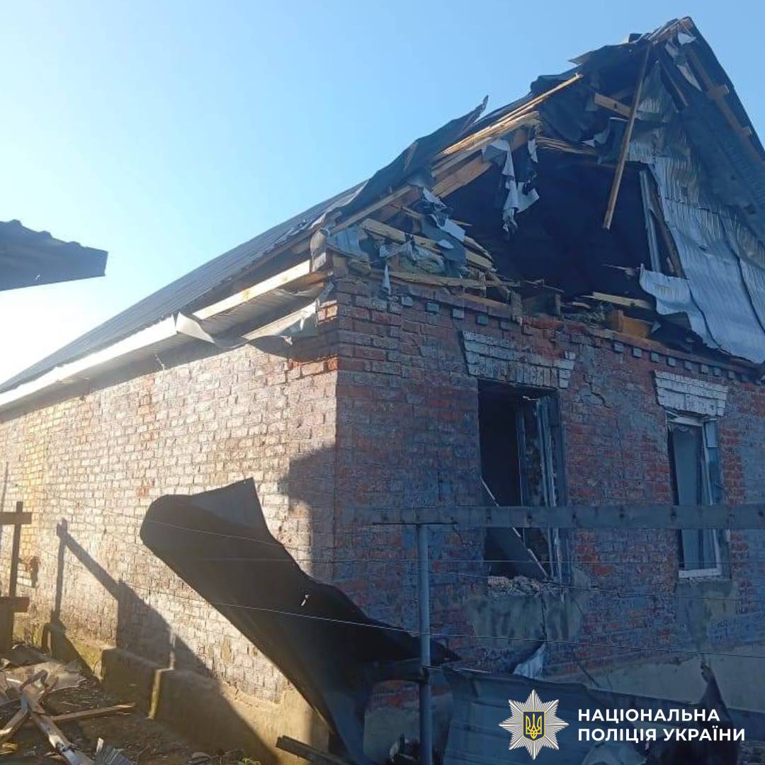 На фото наслідки ворожого обстрілу