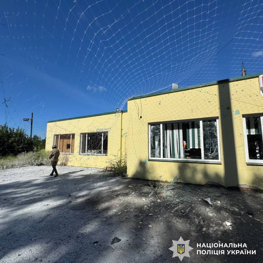 На фото наслідки ворожого обстрілу