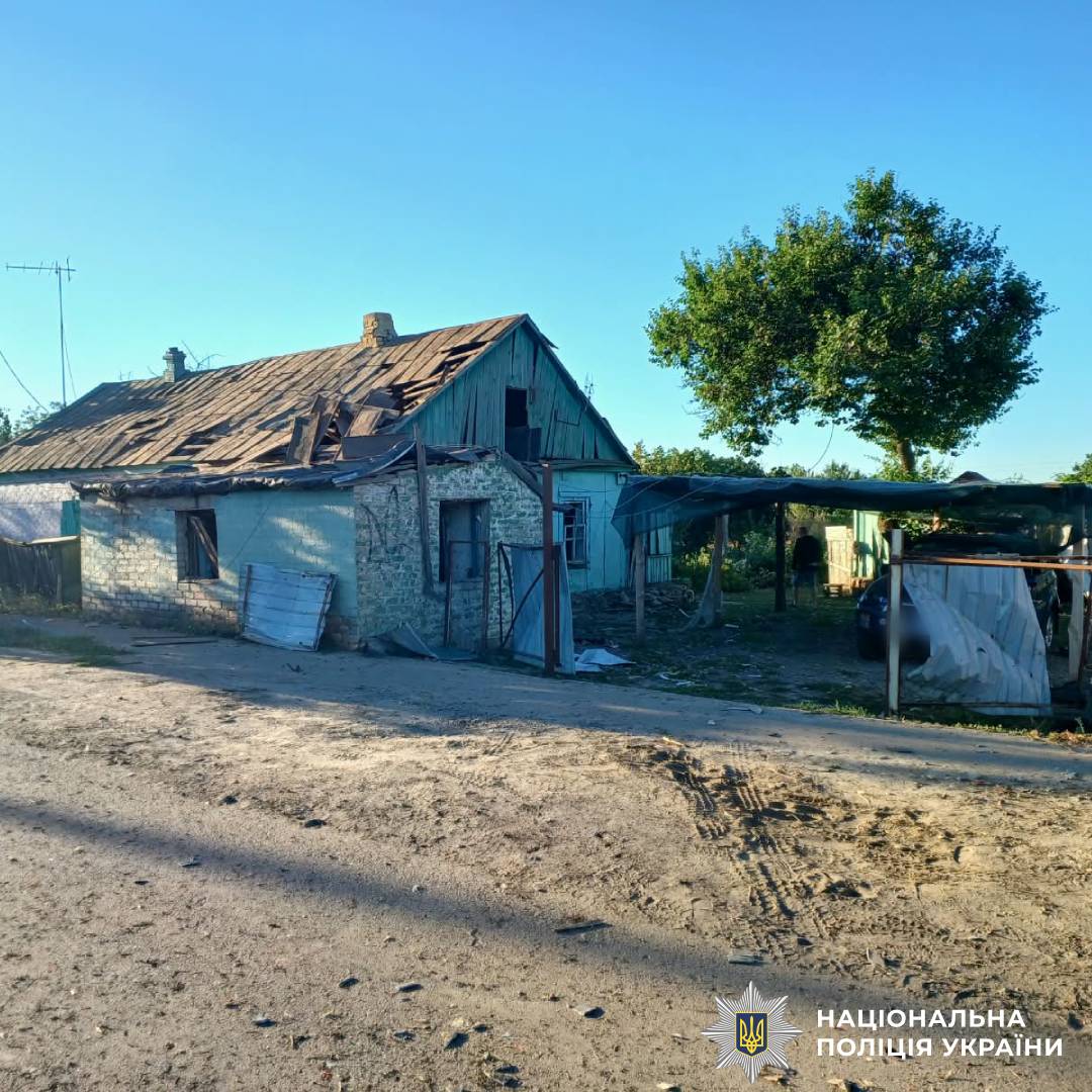 На фото наслідки ворожого огбстрілу