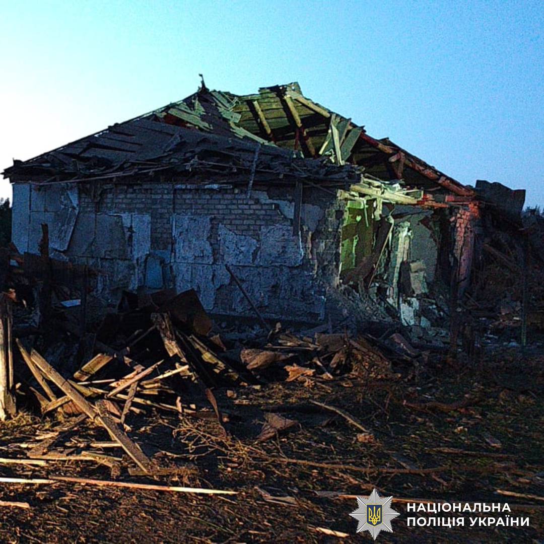 На фото наслідки ворожого огбстрілу