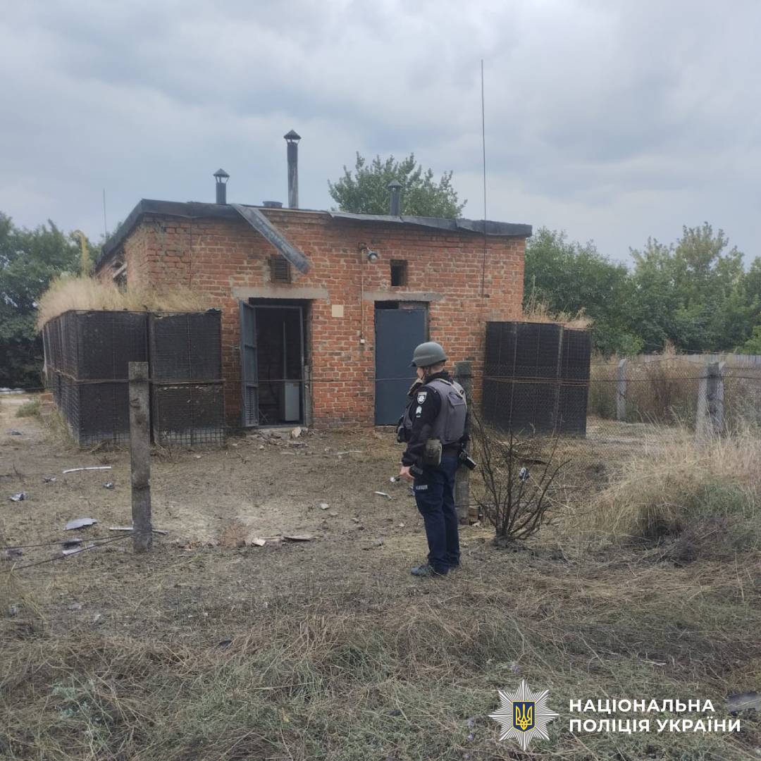 На фото наслідки ворожого обстрілу