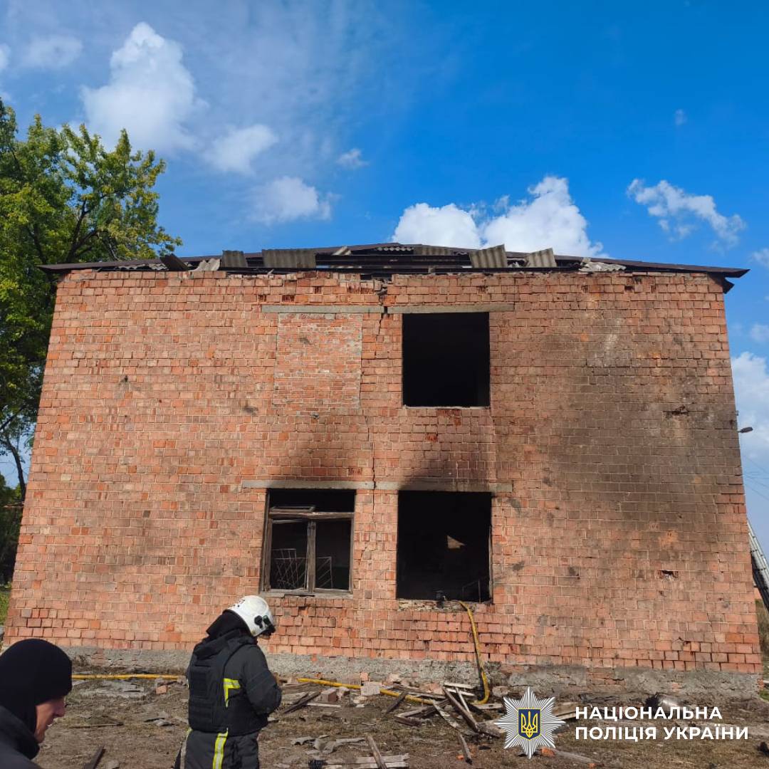 На фото наслідки ворожого обстрілу