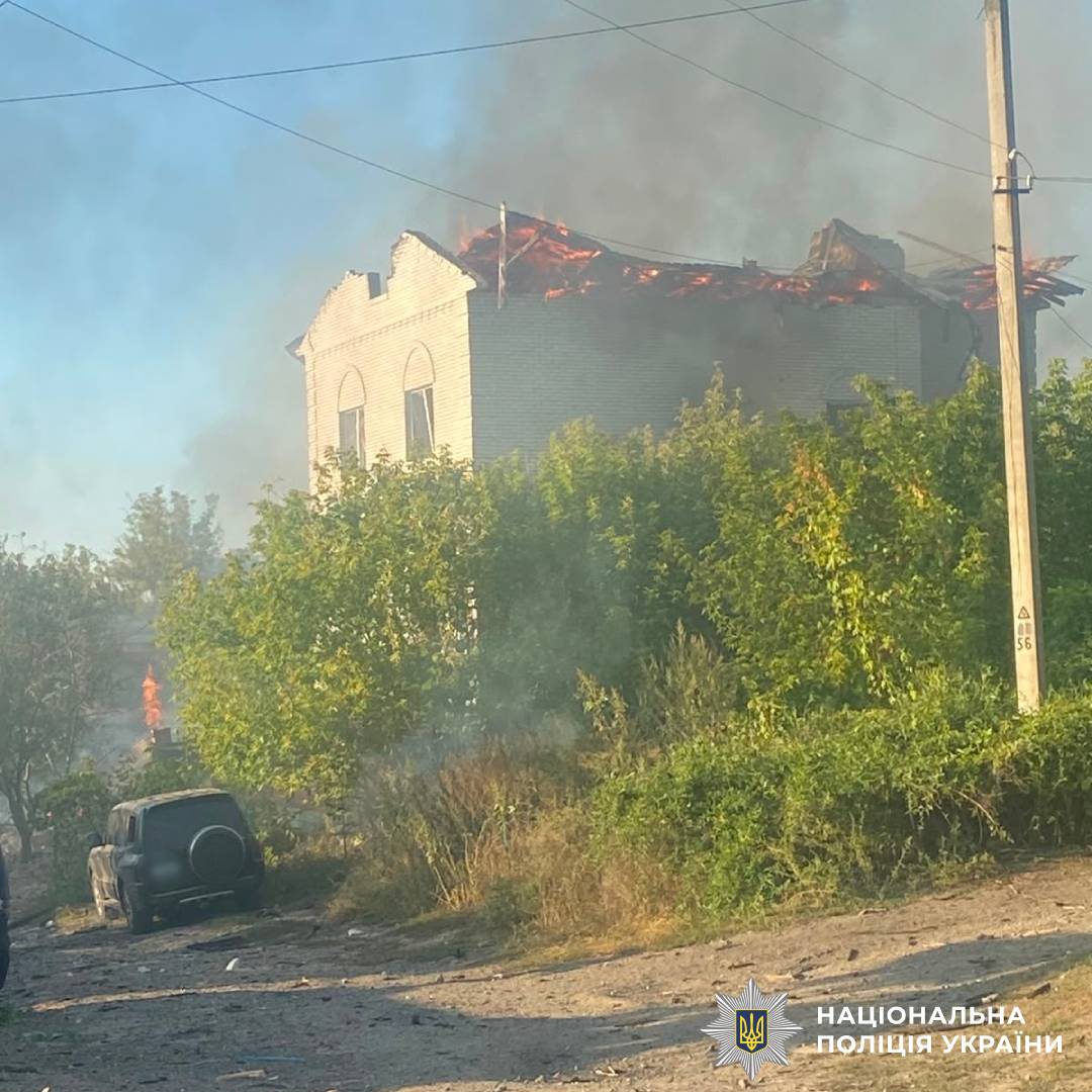 На фото наслідки ворожого обстрілу
