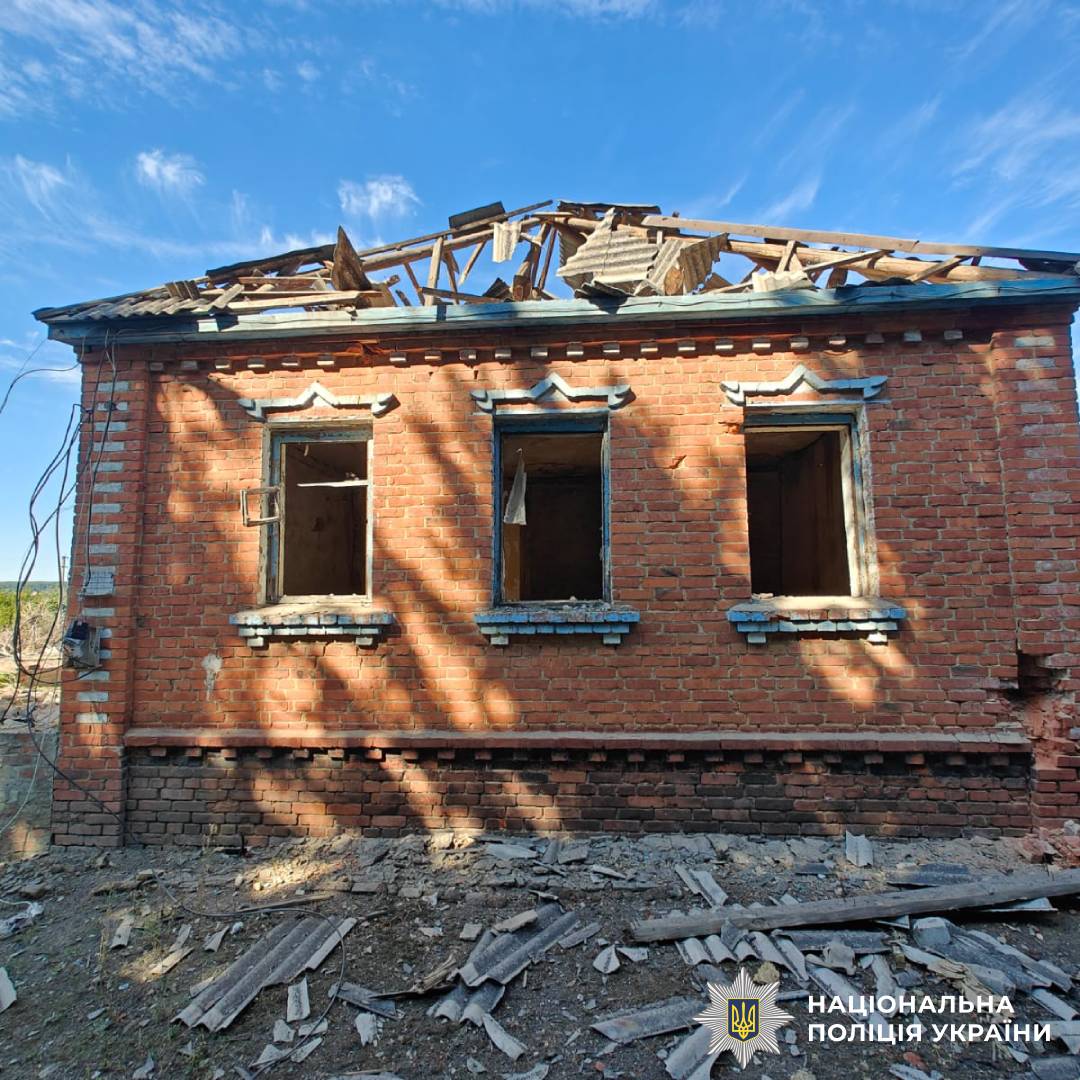 На фото наслідки ворожого обстрілу