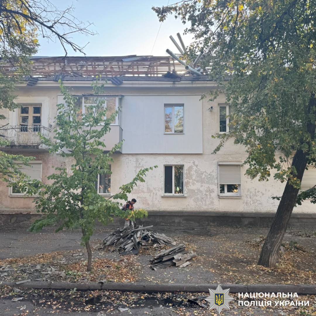 На фото наслідки ворожого обстрілу