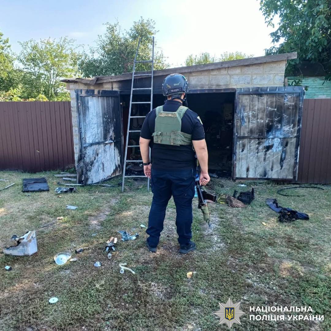 На фото наслідки ворожого обстрілу