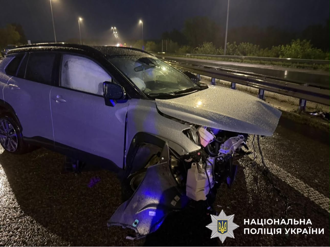 На фото автомобіль, що потрапив в ДТП