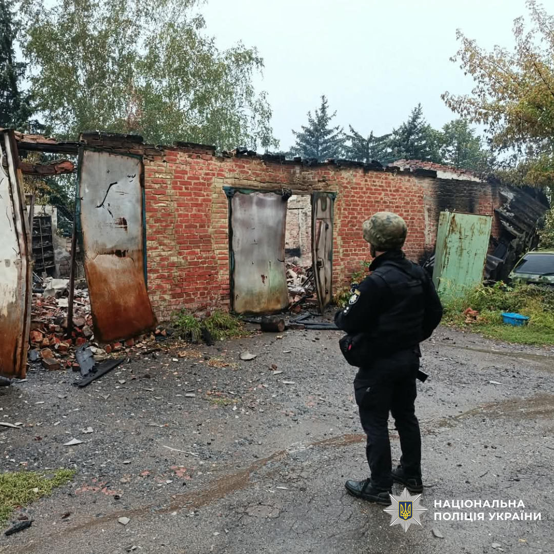 поліцейські задокументували наслідки воєнних злочинів військових рф на Харківщині