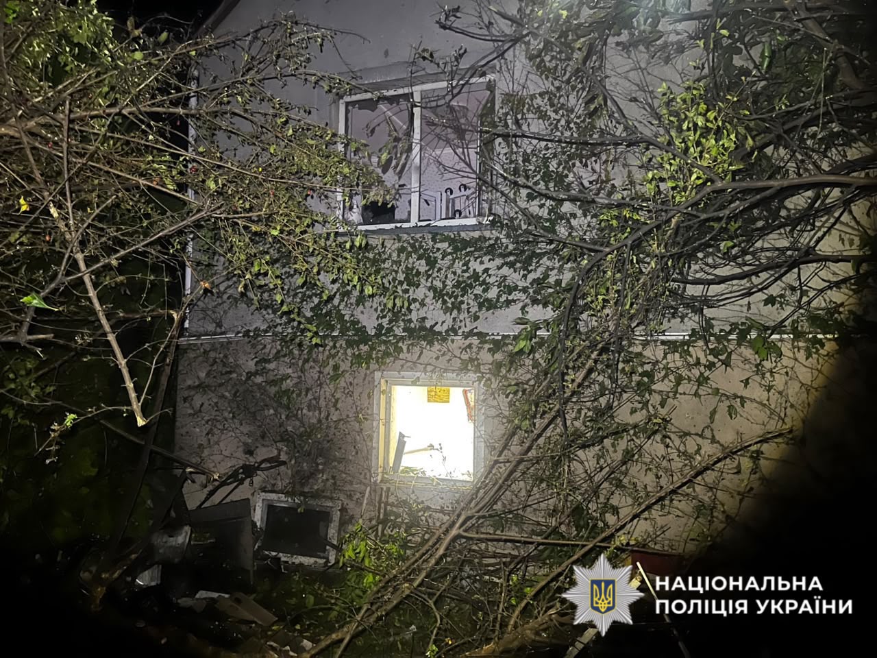 На фотографії зображено наслідки ворожої атаки.