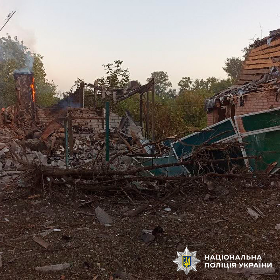 На фото наслідки ворожого обстрілу