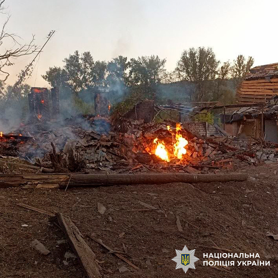 На фото наслідки ворожого обстрілу
