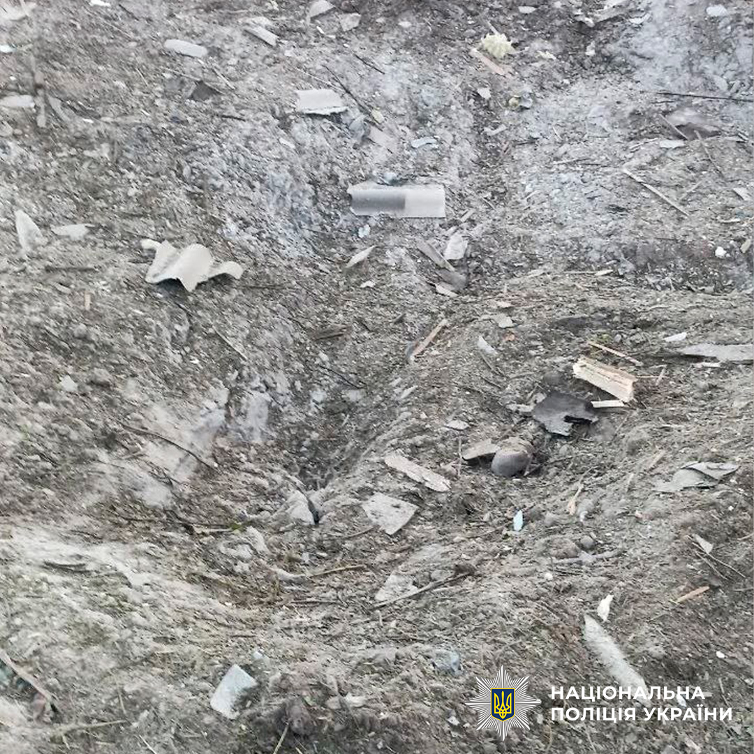На фото наслідки ворожого обстрілу