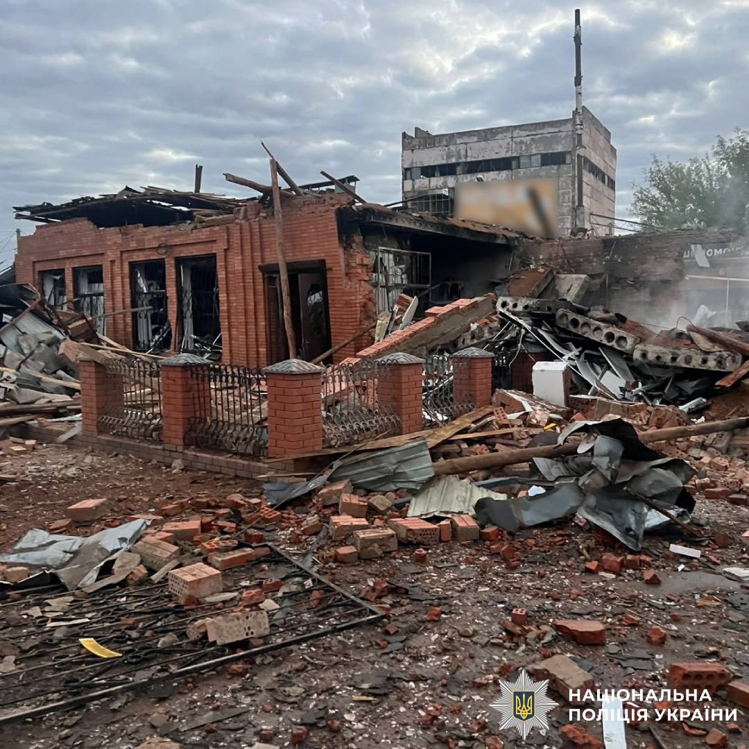 На фото наслідки ворожого обстрілу