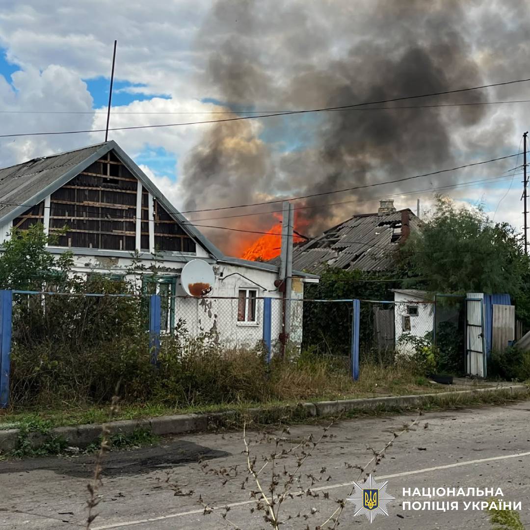 На фото наслідки ворожого обстрілу