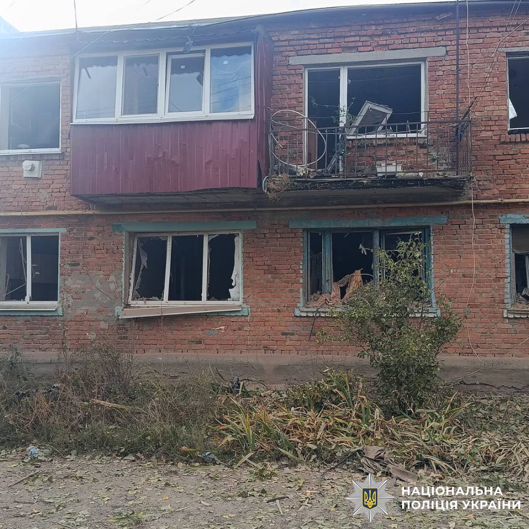 На фото наслідки ворожого обстрілу