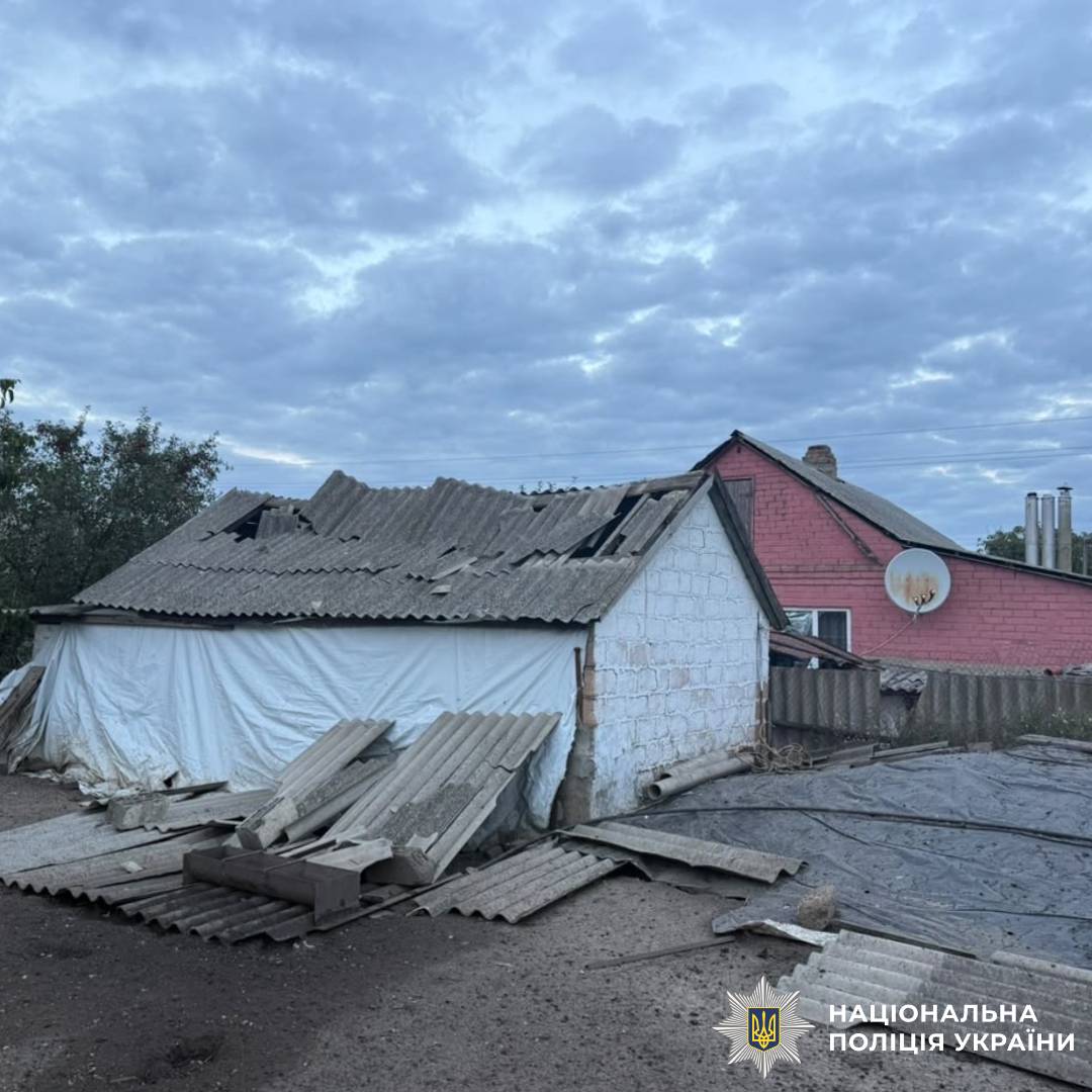 На фото наслідки ворожого обстрілу