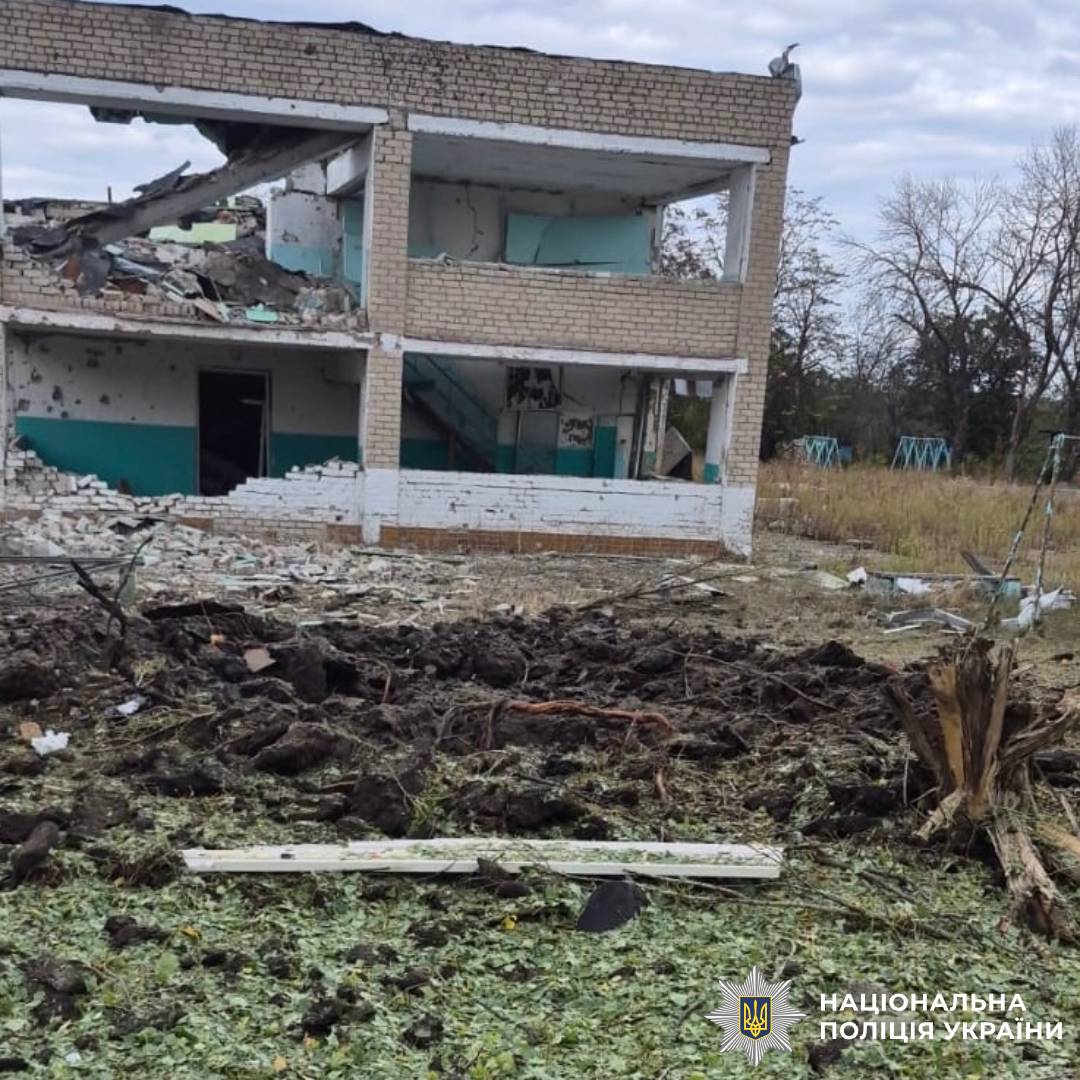 На фото наслідки ворожого обстрілу