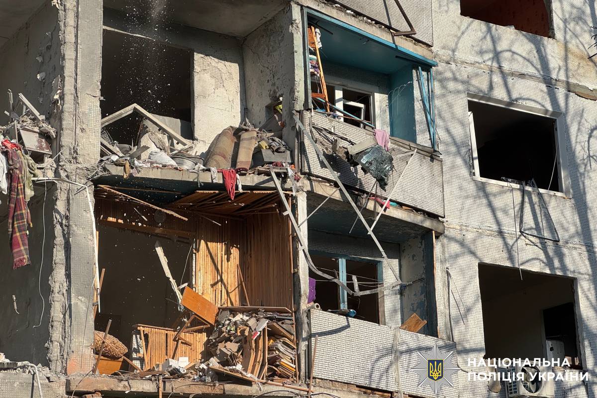 На фото наслідки ворожого обстрілу