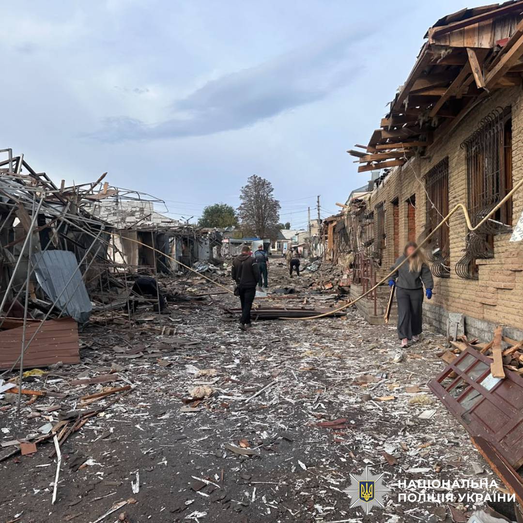 На фото наслідки ворожого обстрілу