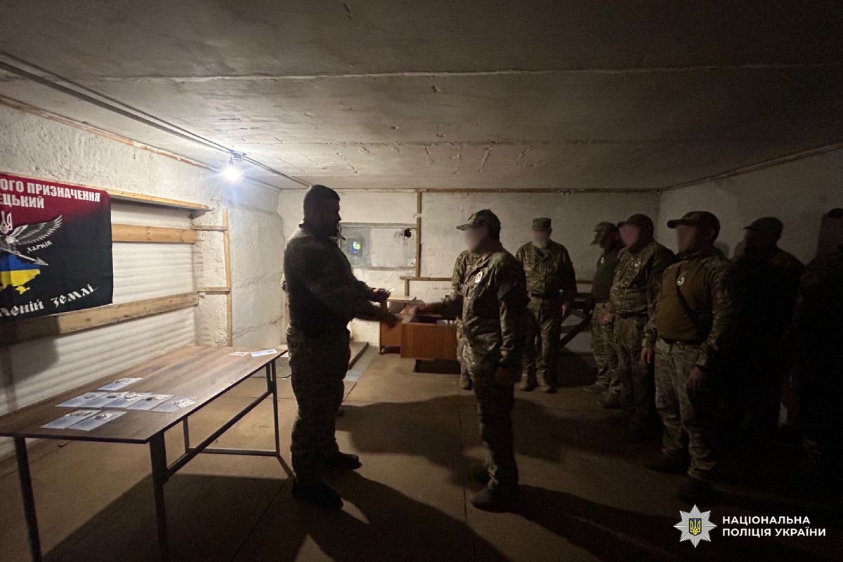 На Харківщині поліцейських стрілецького батальйону відзначили за сумлінну службу