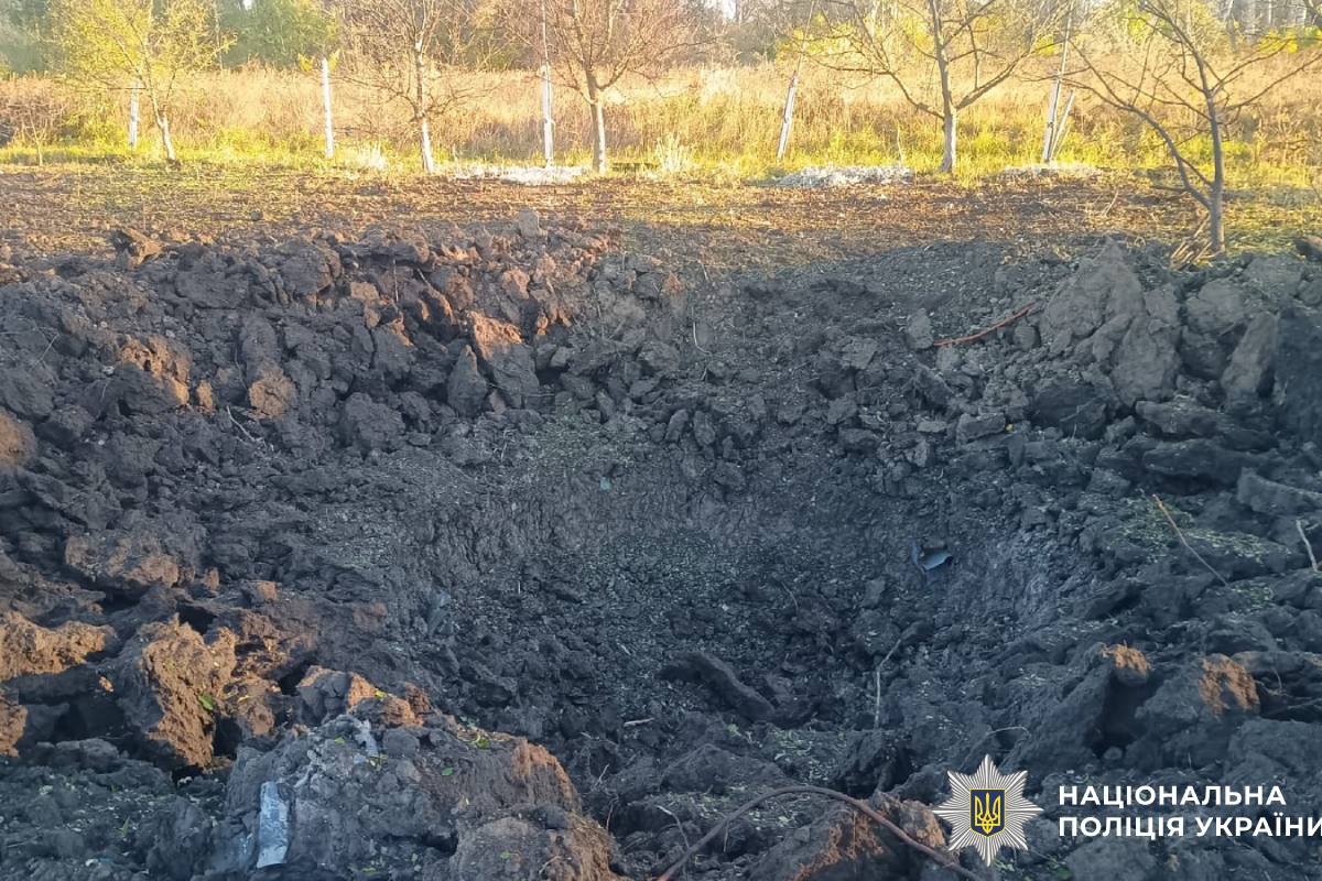 На фото наслідки ворожого обстрілу