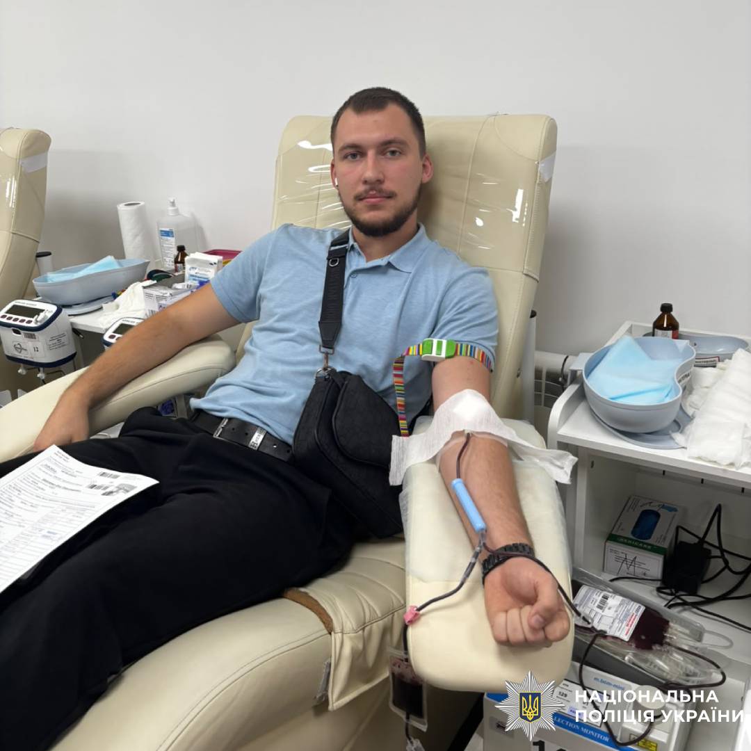 Харківські поліцейські долучилися до донорства крові