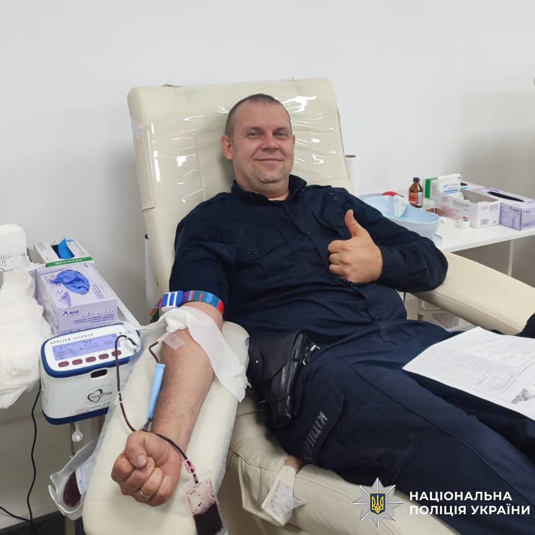 Харківські поліцейські долучилися до донорства крові