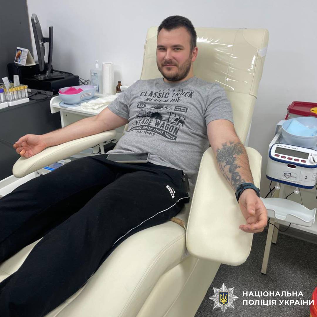 Харківські поліцейські долучилися до донорства крові