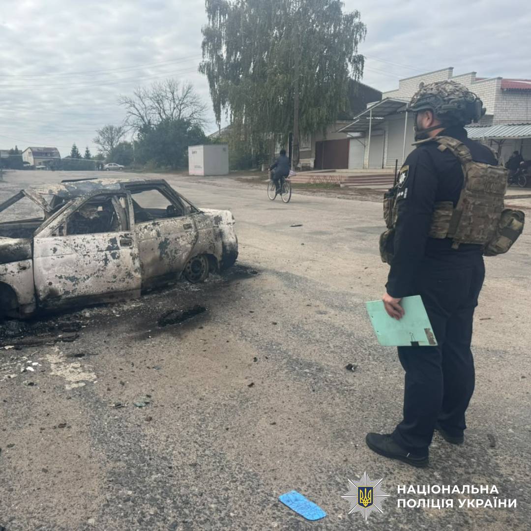 На фото наслідки ворожого обстрілу