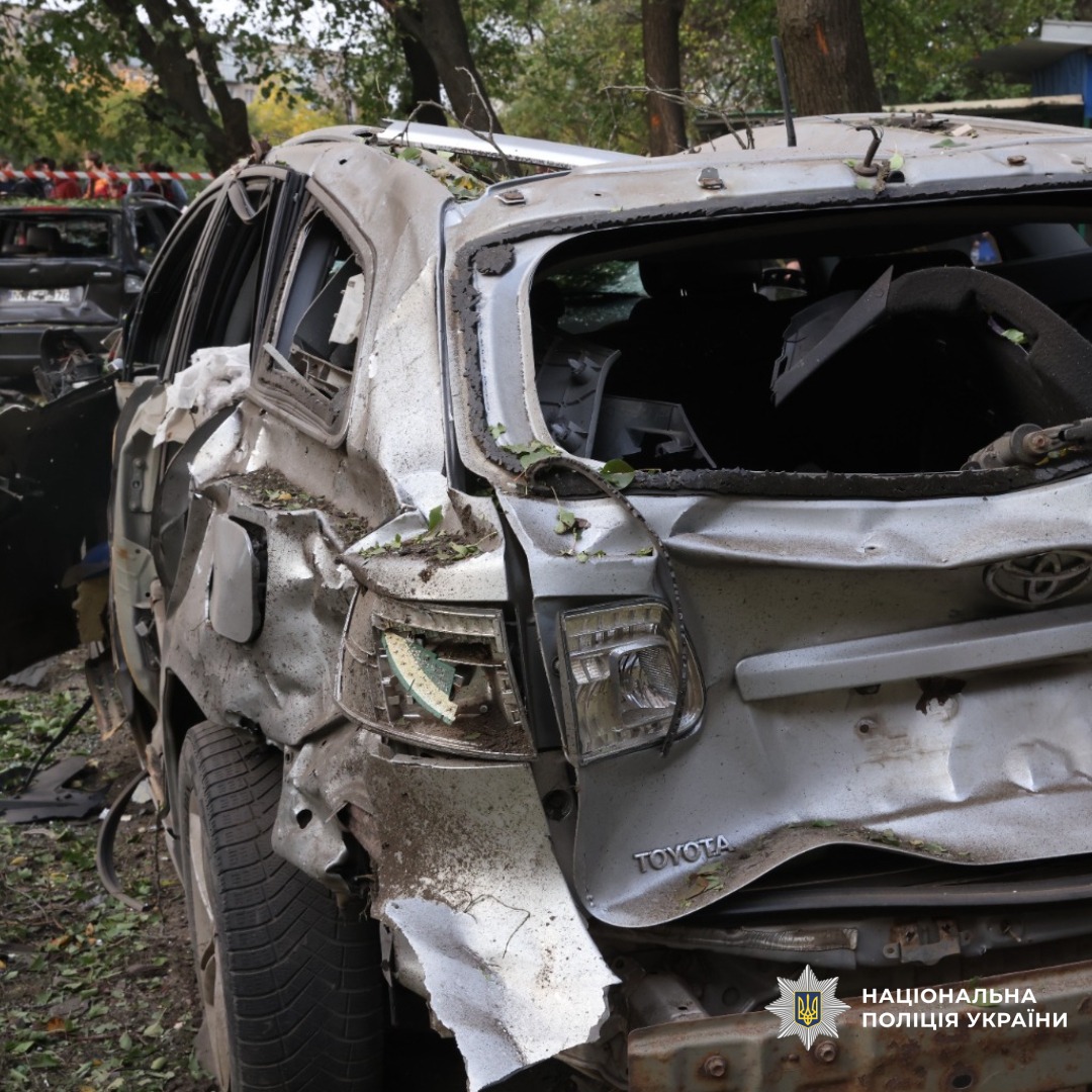 На фото наслідки ворожого обстрілу