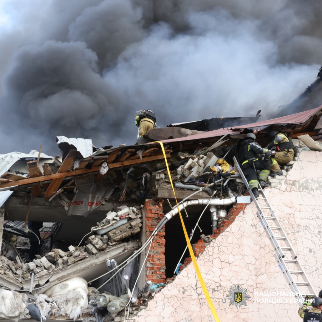 На фото наслідки ворожого обстрілу