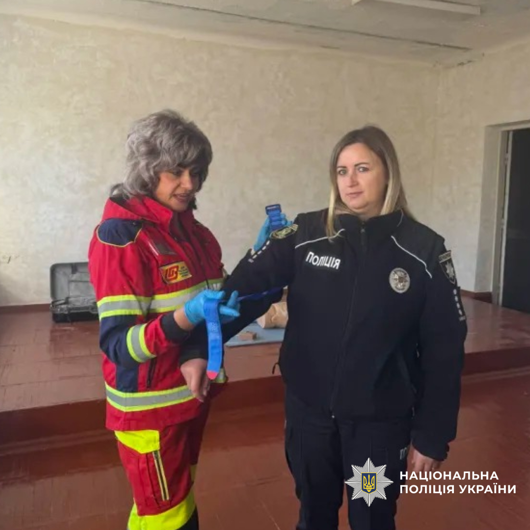 поліцейські Харківщини продовжують проходити навчання з домедичної допомоги