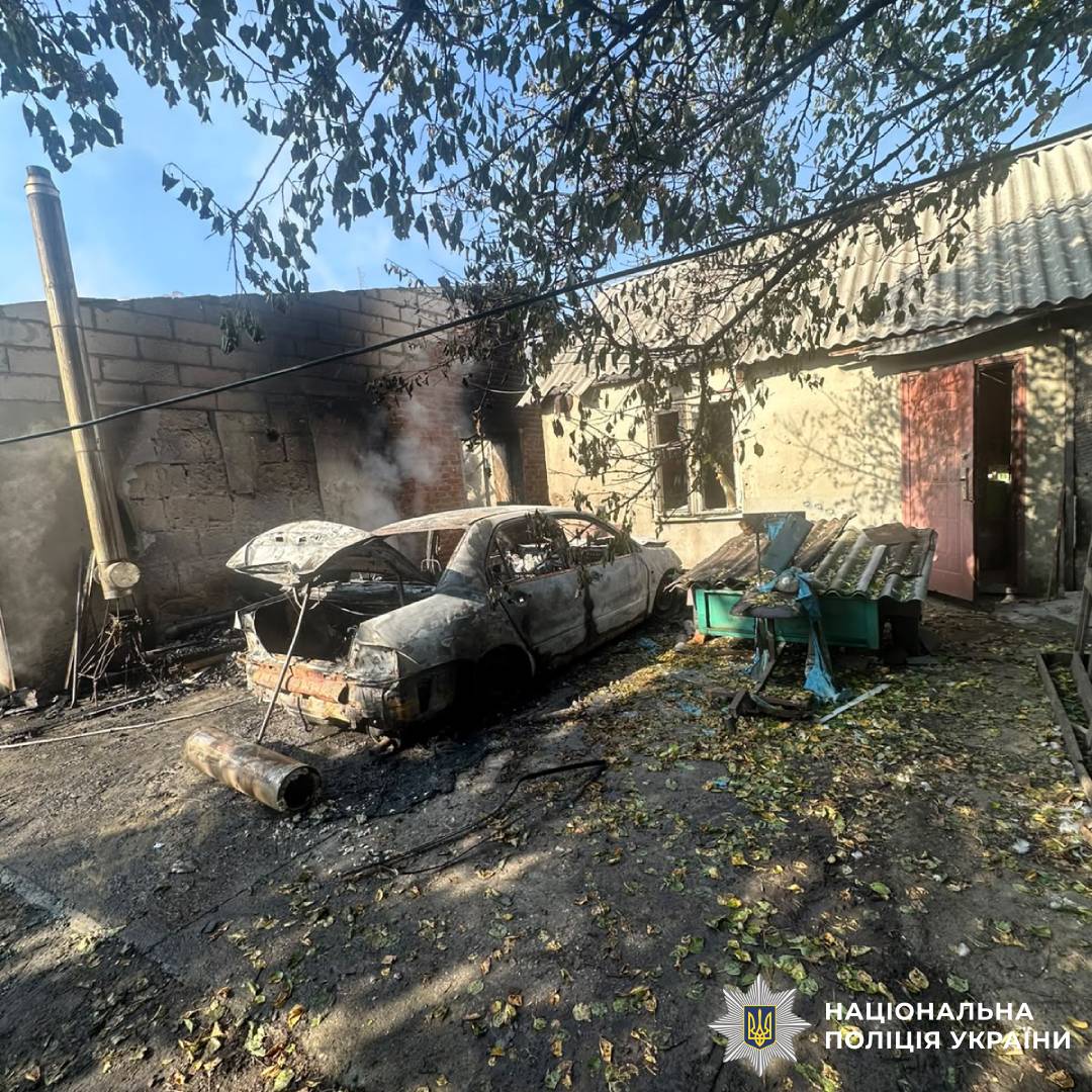 На фото наслідки ворожого обстрілу