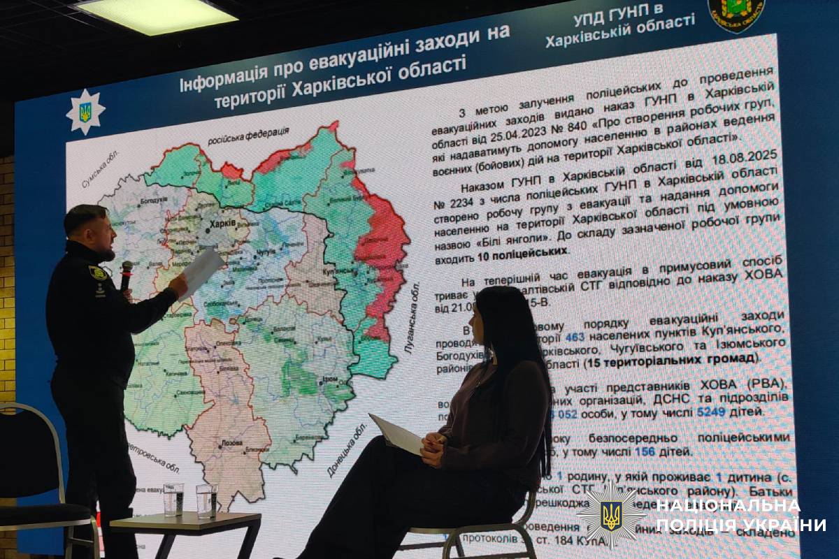 Поліція Харківщини долучилася до воркшопу з питань евакуації цивільного населення
