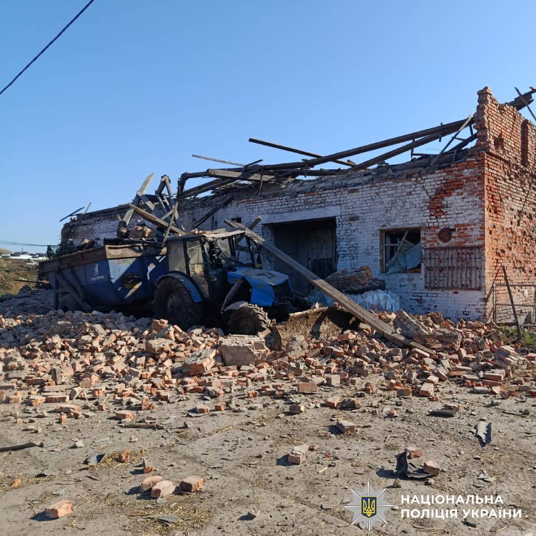 На фото наслідки ворожого обстрілу