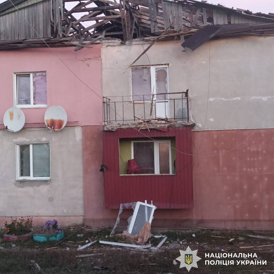 На фото наслідки ворожого обстрілу