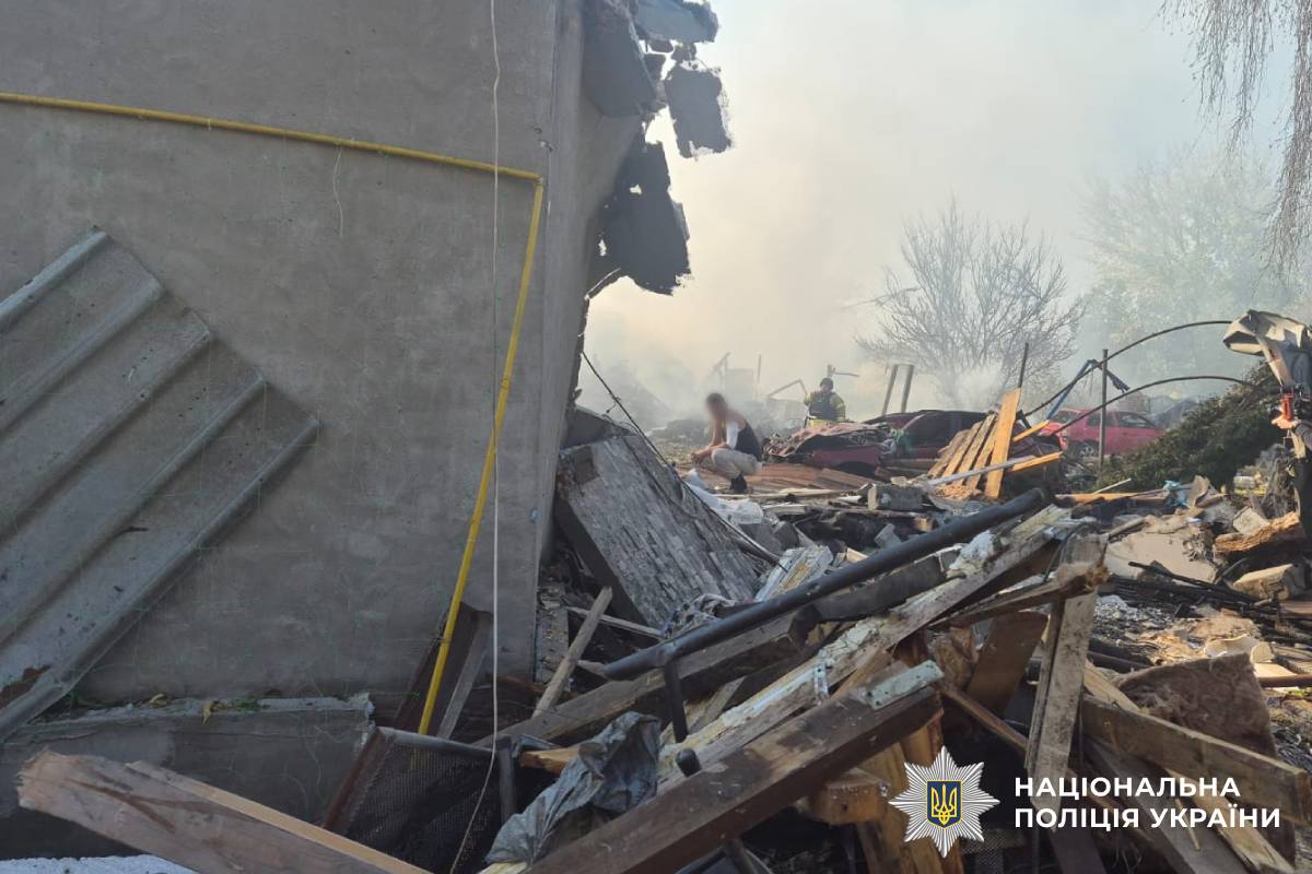 На фото наслідки ворожого обстрілу