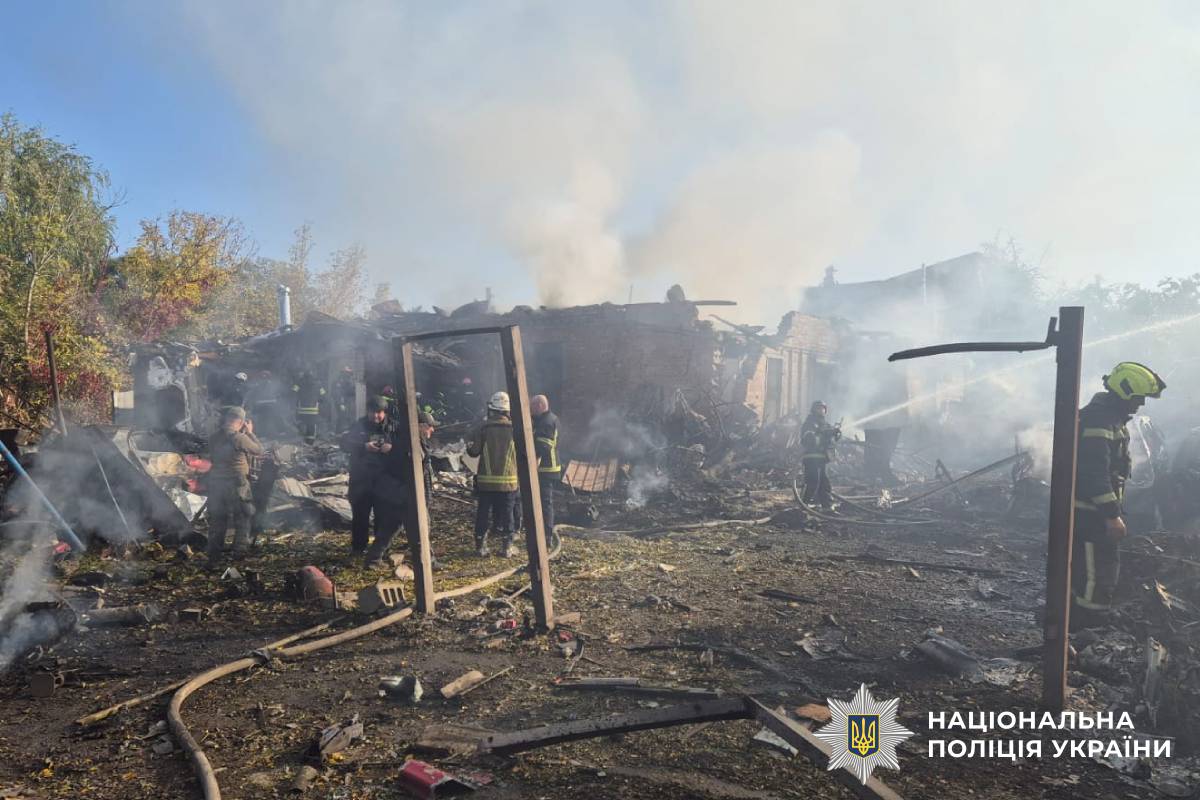 На фото наслідки ворожого обстрілу