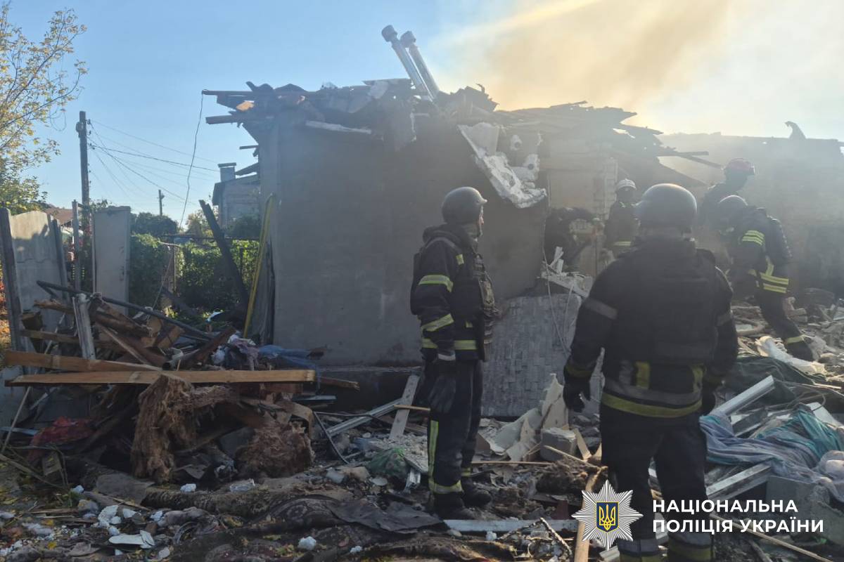 На фото наслідки ворожого обстрілу