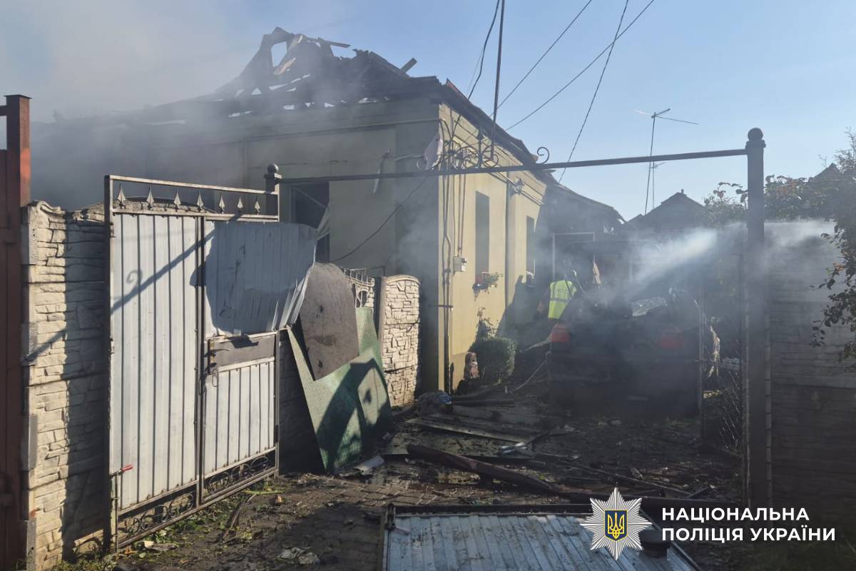 На фото наслідки ворожого обстрілу