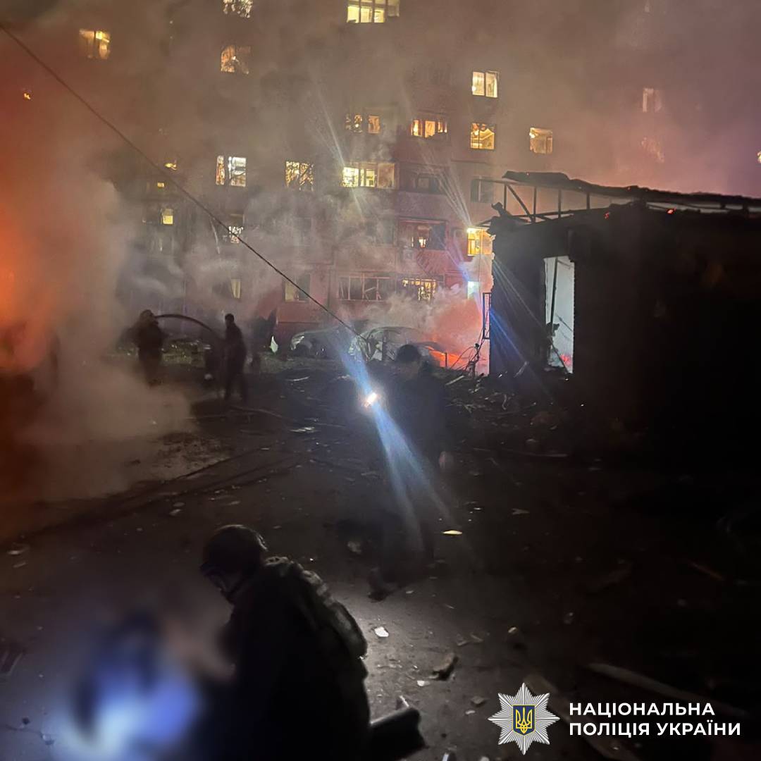 На фото наслідки ворожого обстрілу