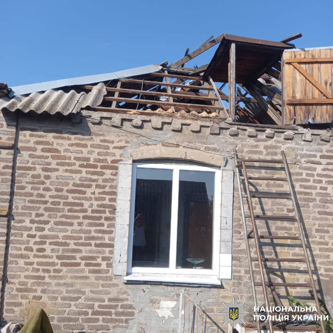 На фото наслідки ворожого обстрілу
