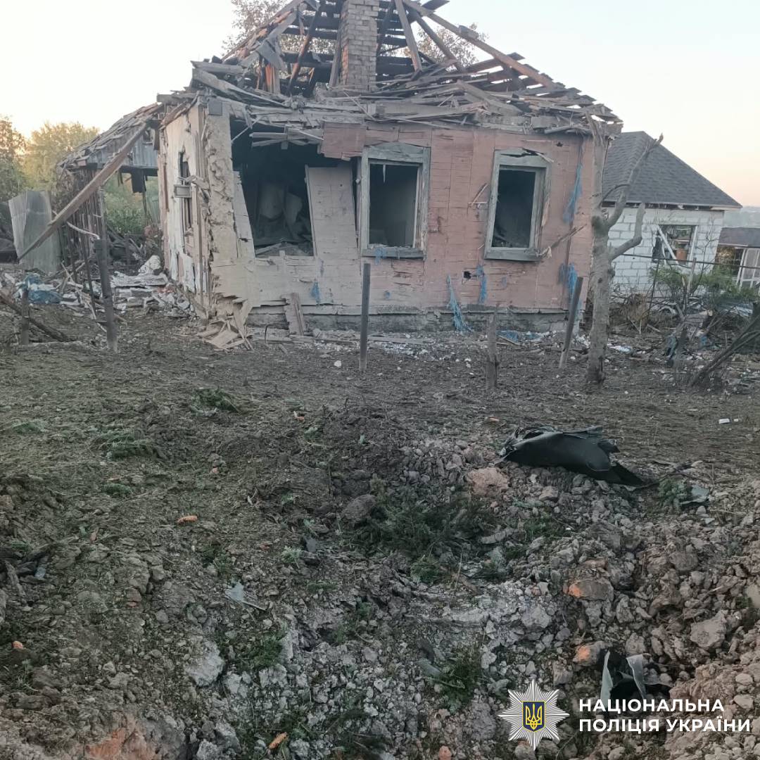 На фото наслідки ворожого обстрілу
