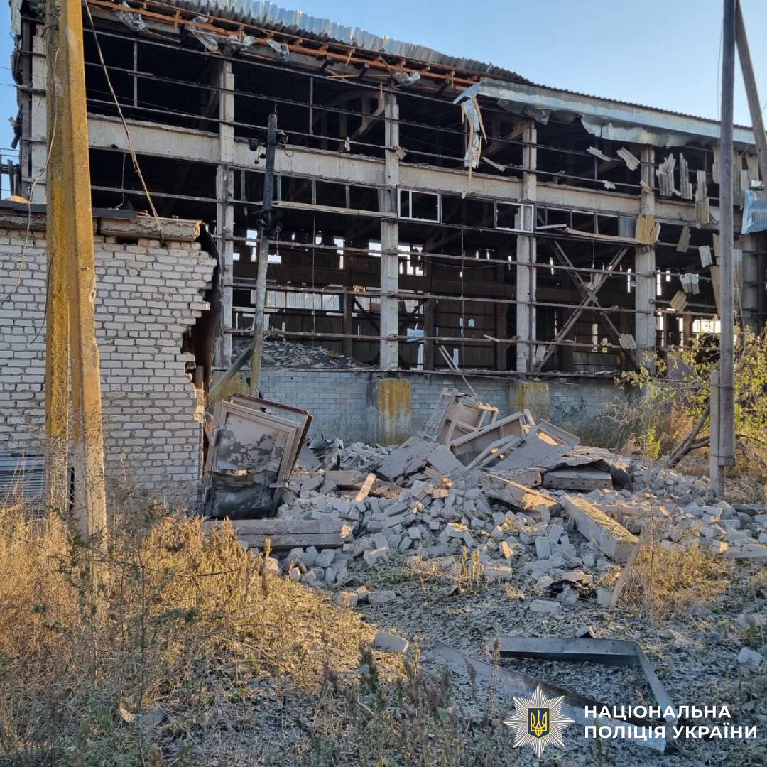 На фото наслідки ворожого обстрілу