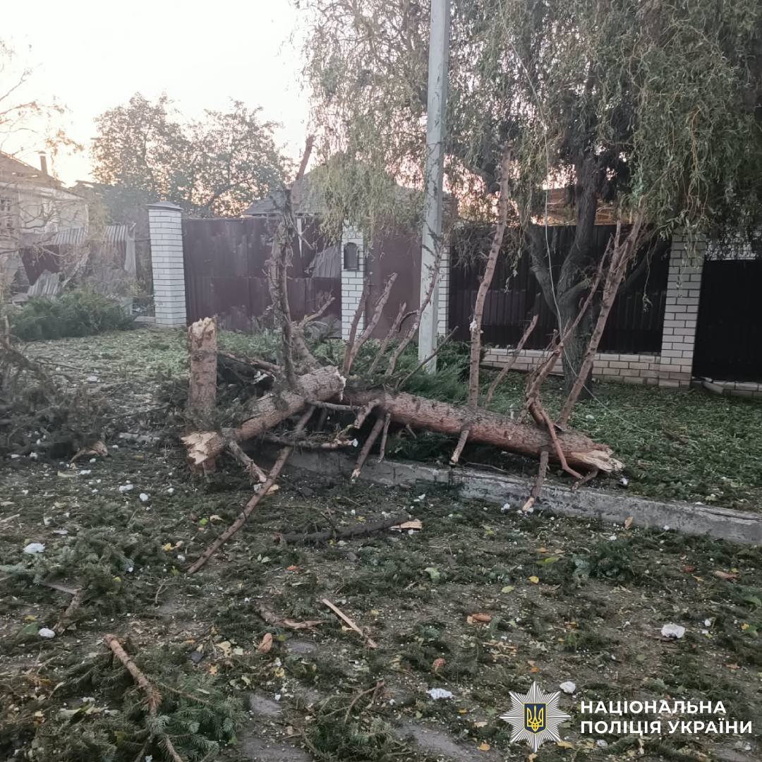 На фото наслідки ворожого обстрілу